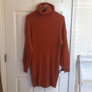 Burnt Orange sweater dress